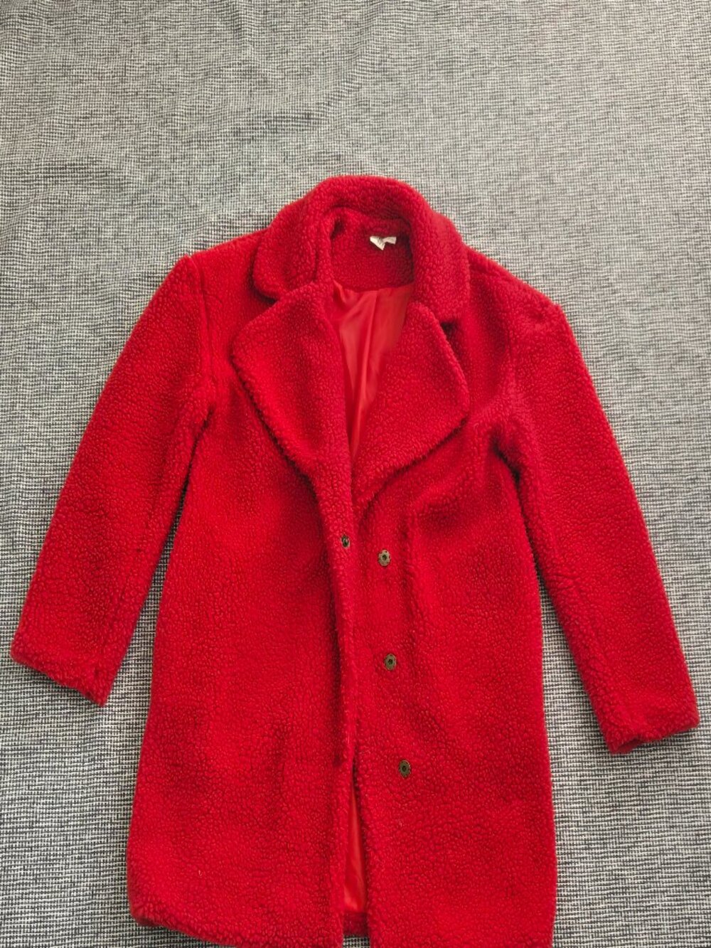Red Sherpa Fleece coat Oak & Ivy